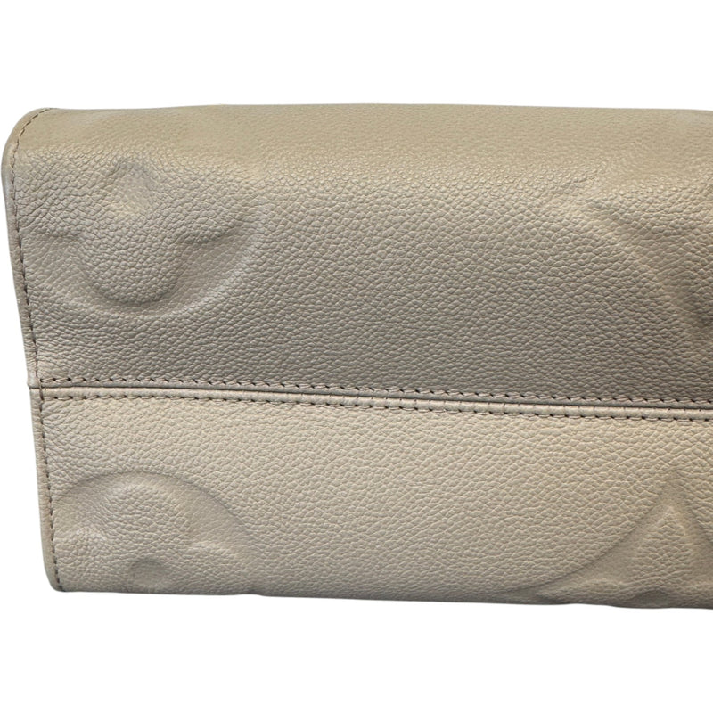 Women's Monogram OnTheGo MM Handbag Beige