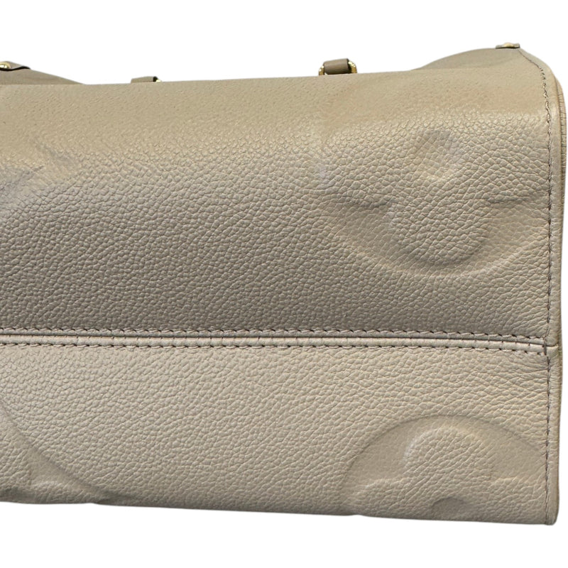Women's Monogram OnTheGo MM Handbag Beige