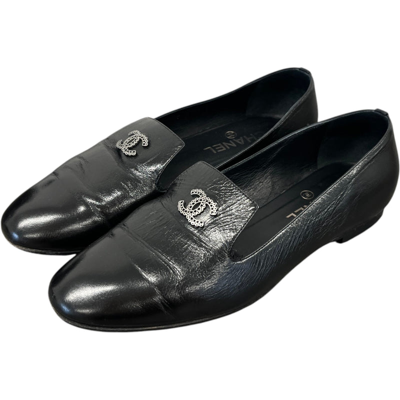 Women's Cc Smoking Loafers Black Size EU 38.5 / UK 5.5