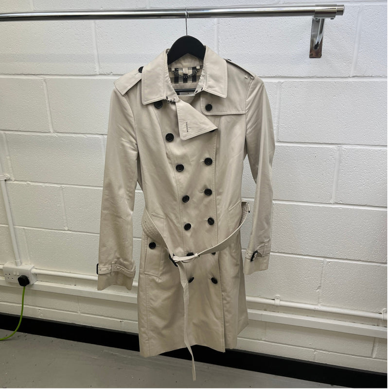 Women's Classic Trench Down Jacket Beige Size M / UK 10