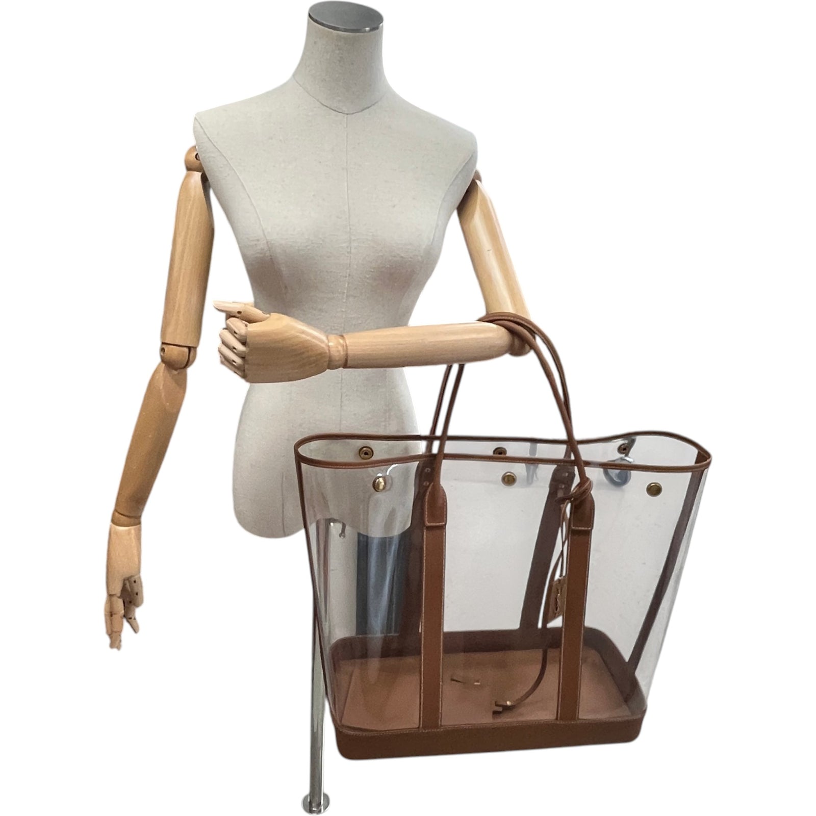 Women's Severine PVC Tote Handbag Brown - Photo 2