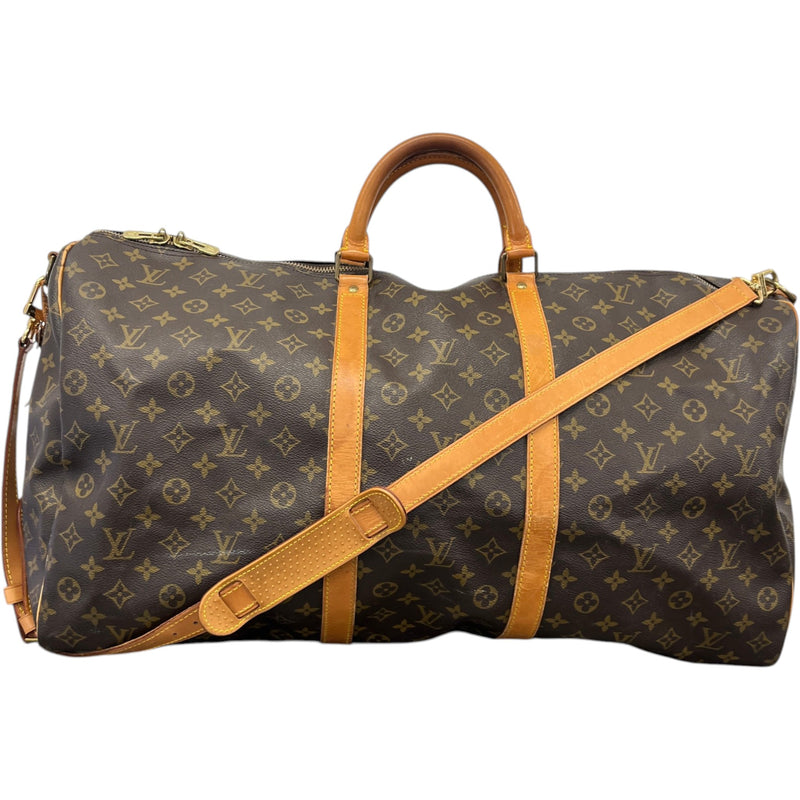 Men's Monogram Keepall 60 Travel Bag Brown