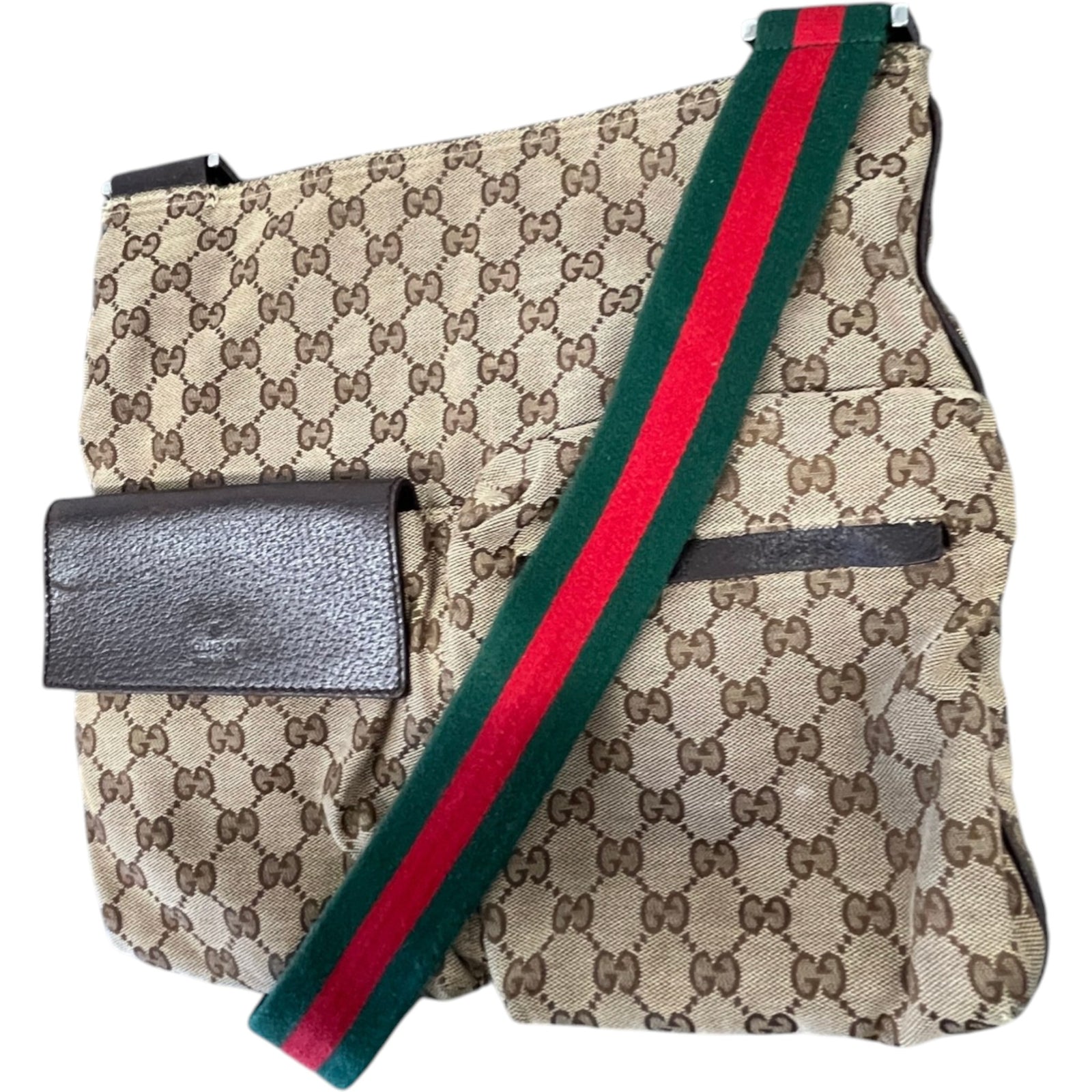 Men's Gg Supreme Messenger Bag Beige - Photo 5