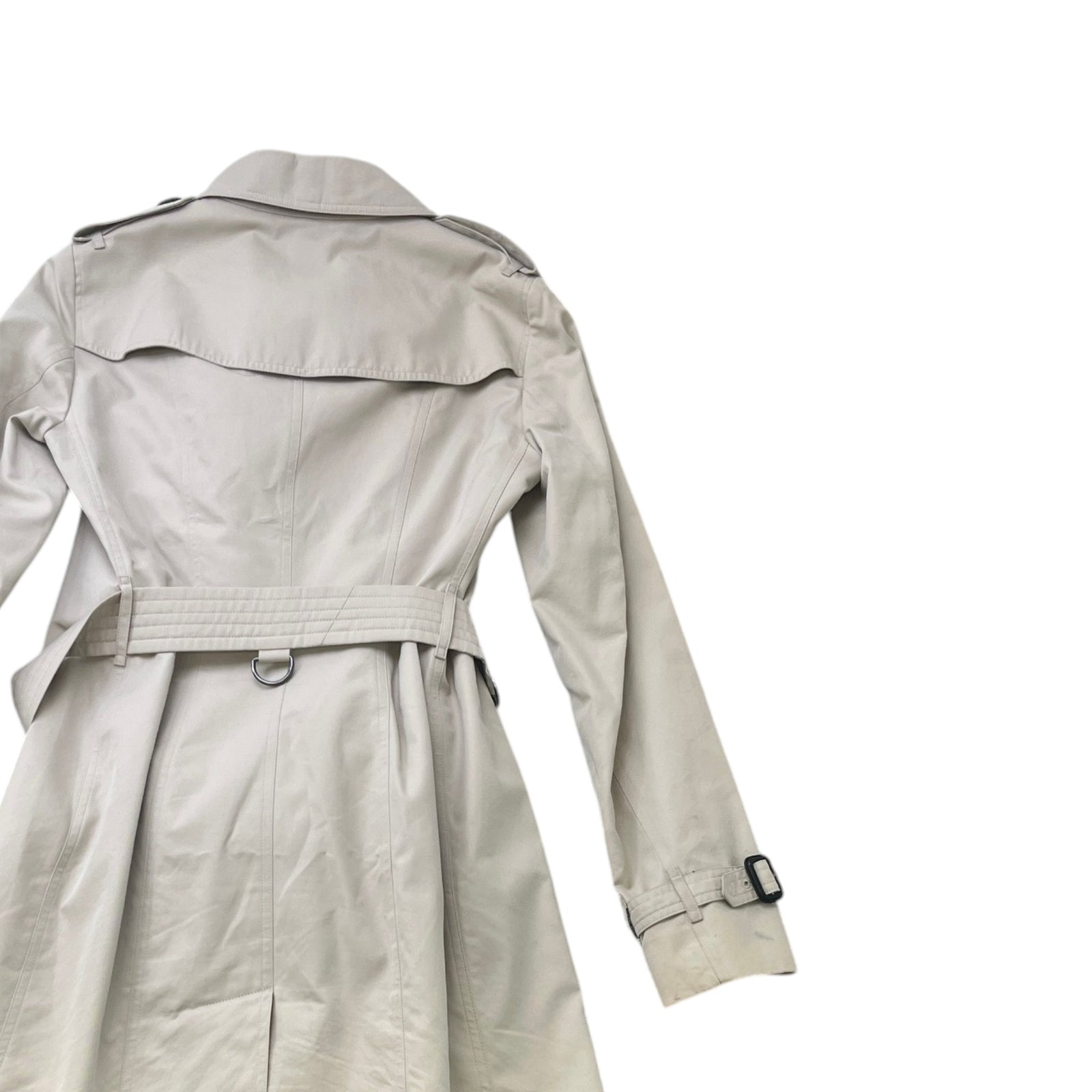 Women's Classic Trench Down Jacket Beige Size M / UK 10 - Photo 4