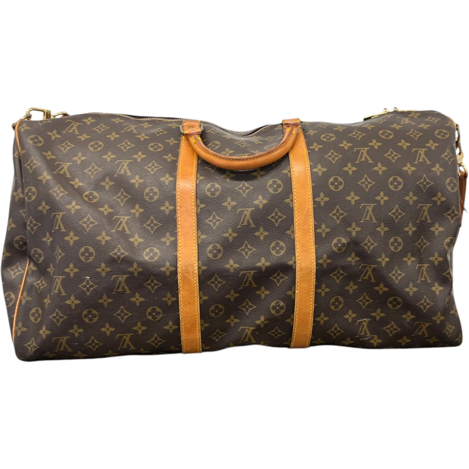 Men's Monogram Keepall 60 Travel Bag Brown - Photo 3