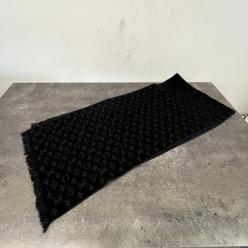 Men's Monogram Classic Scarf Black