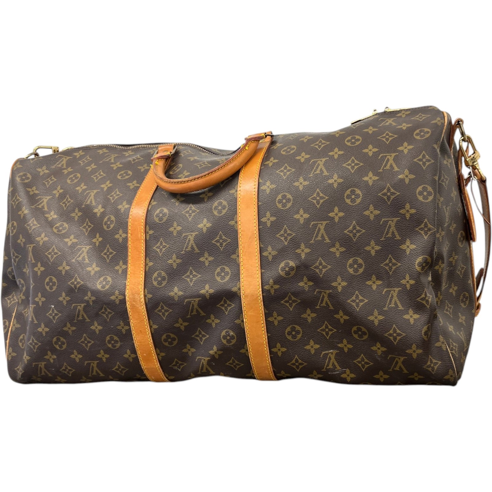 Men's Monogram Keepall 60 Travel Bag Brown - Photo 9