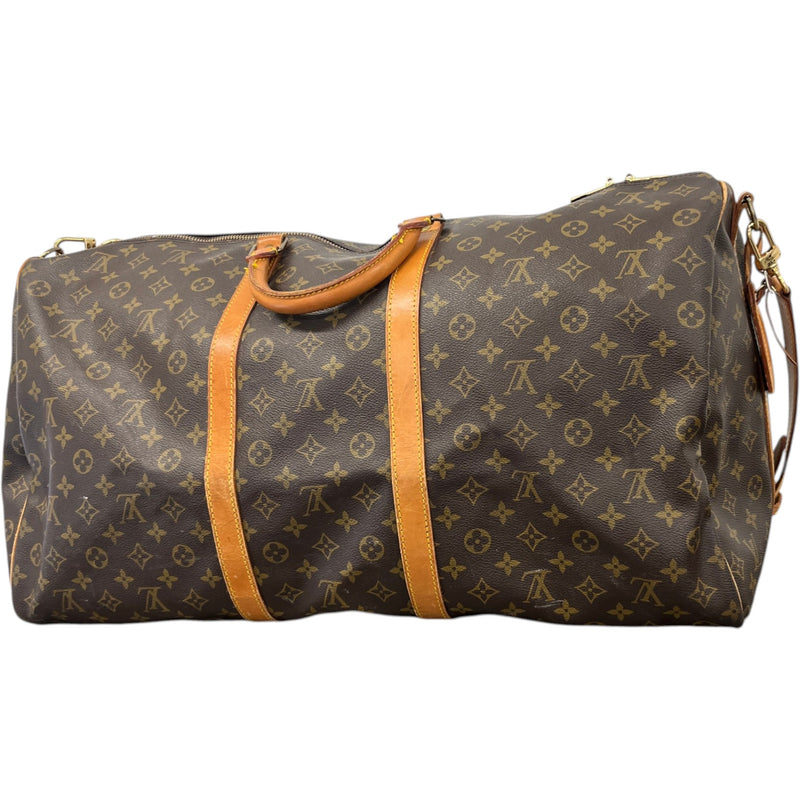 Men's Monogram Keepall 60 Travel Bag Brown