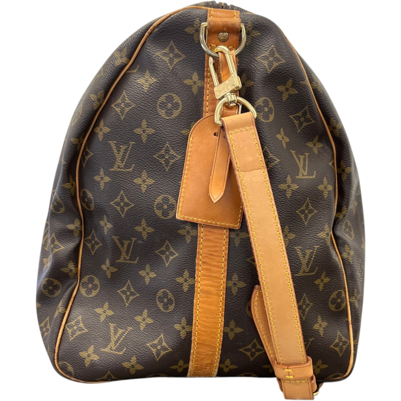 Men's Monogram Keepall 60 Travel Bag Brown - Photo 7