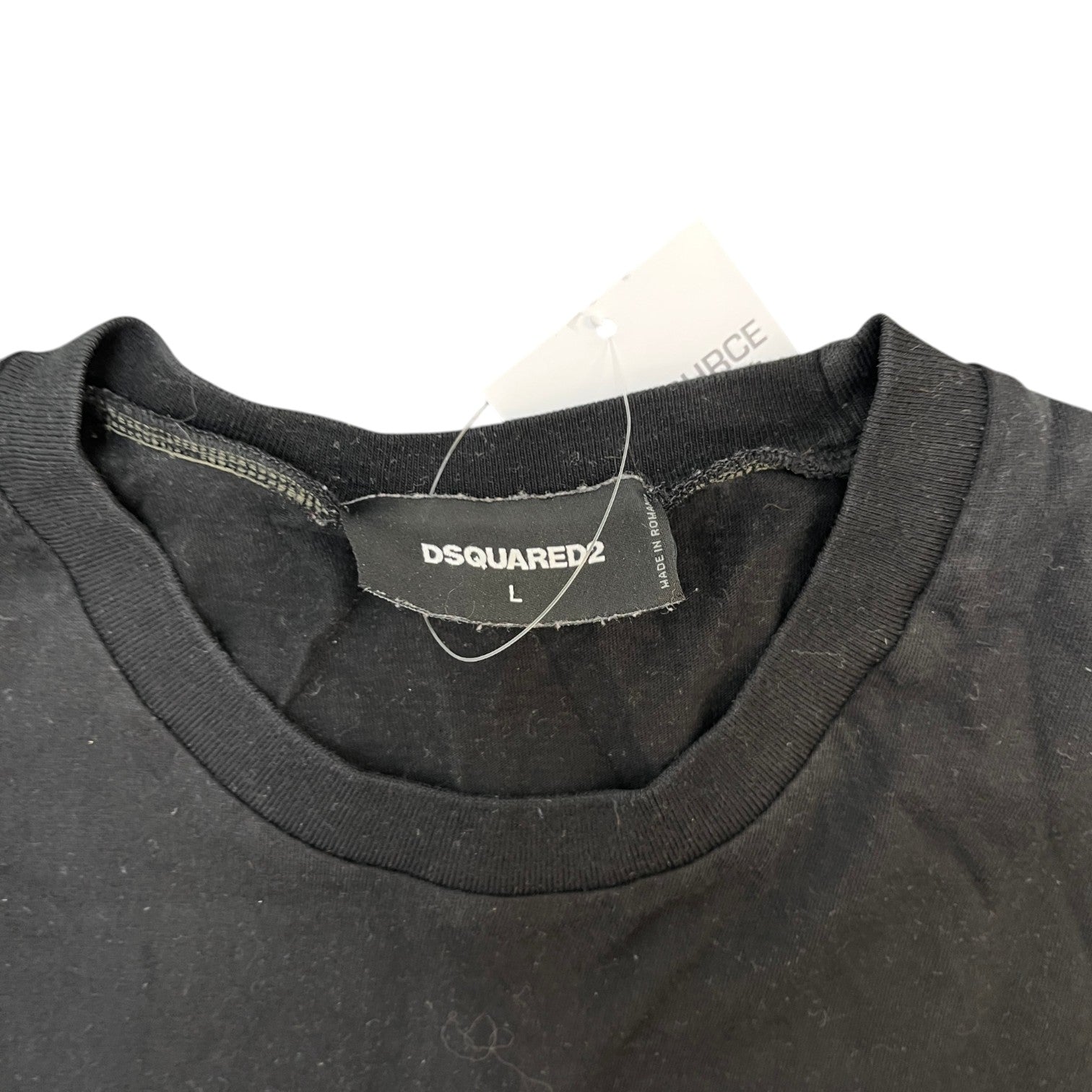 Men's Logo Print T-Shirt Black Size L - Photo 6