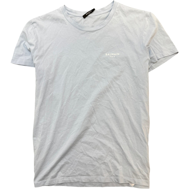 Men's Classic Fit Flock T-Shirt Blue Size M