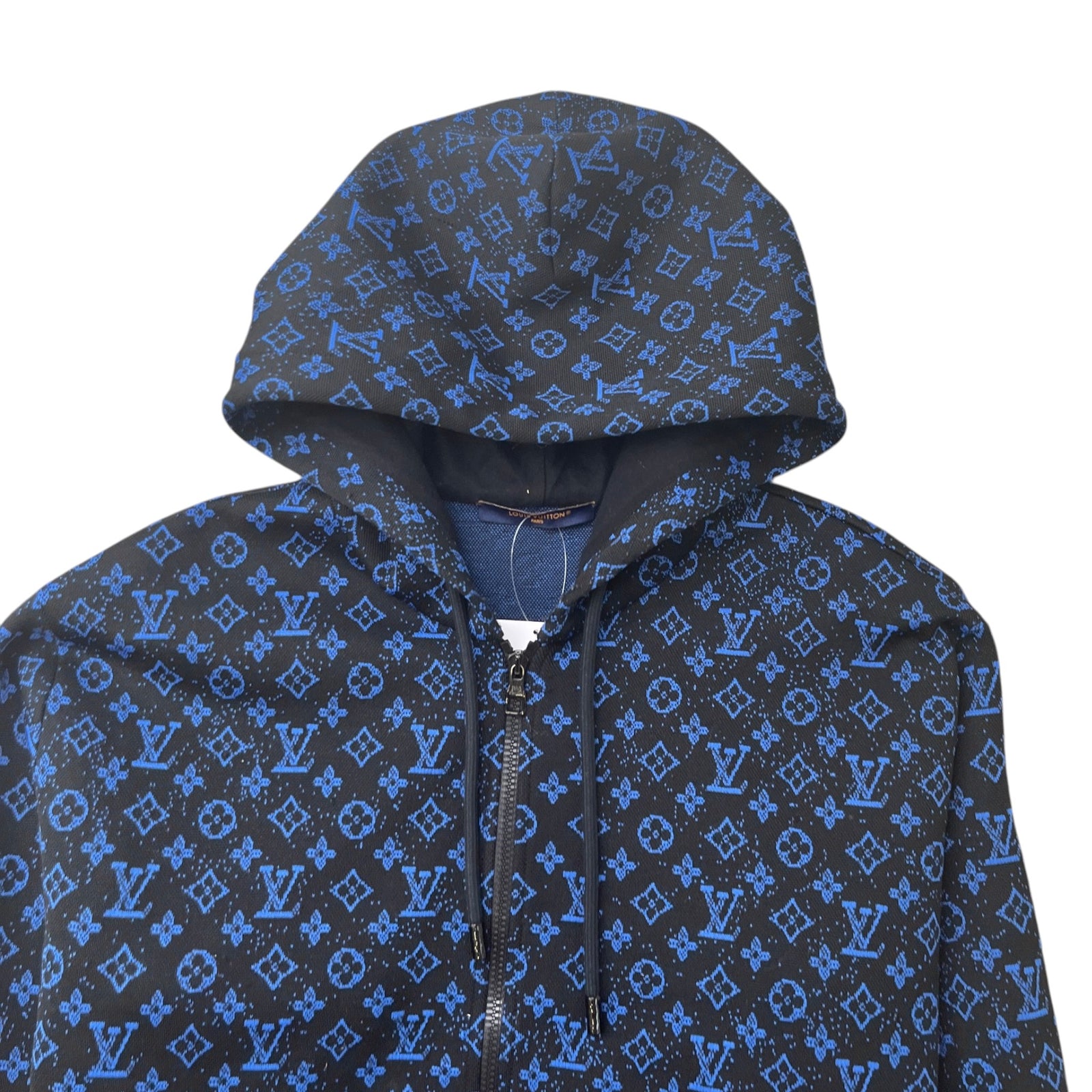 Men's Monogram Zip Up Hoodie Black Size XL - Photo 5