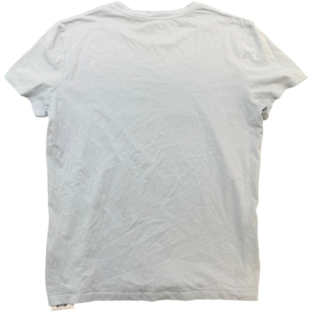 Men's Classic Fit Flock T-Shirt Blue Size M - Photo 2