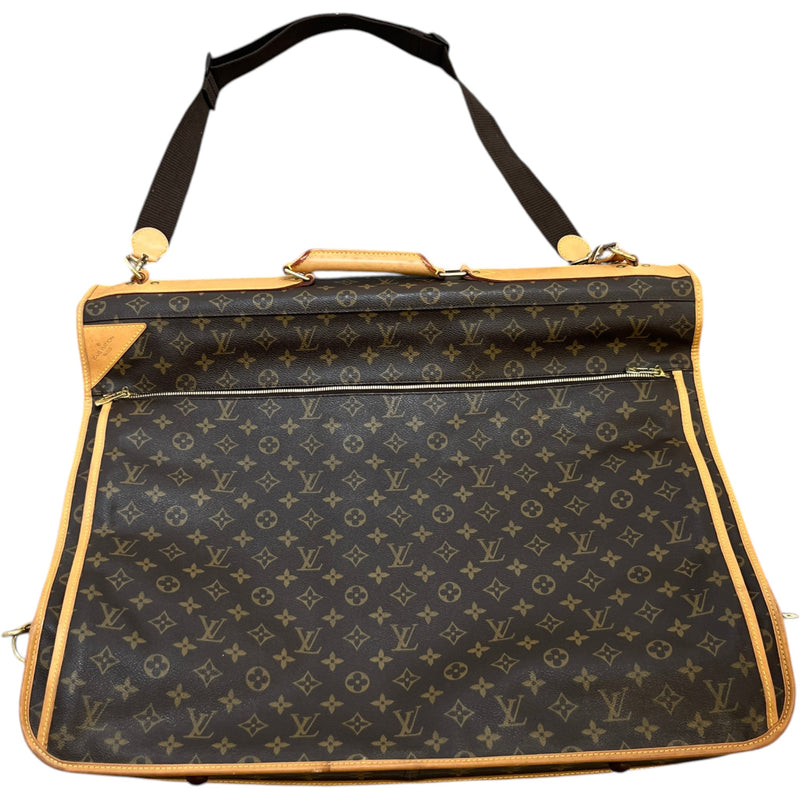 Men's Monogram Garment Carrier Travel Bag Brown