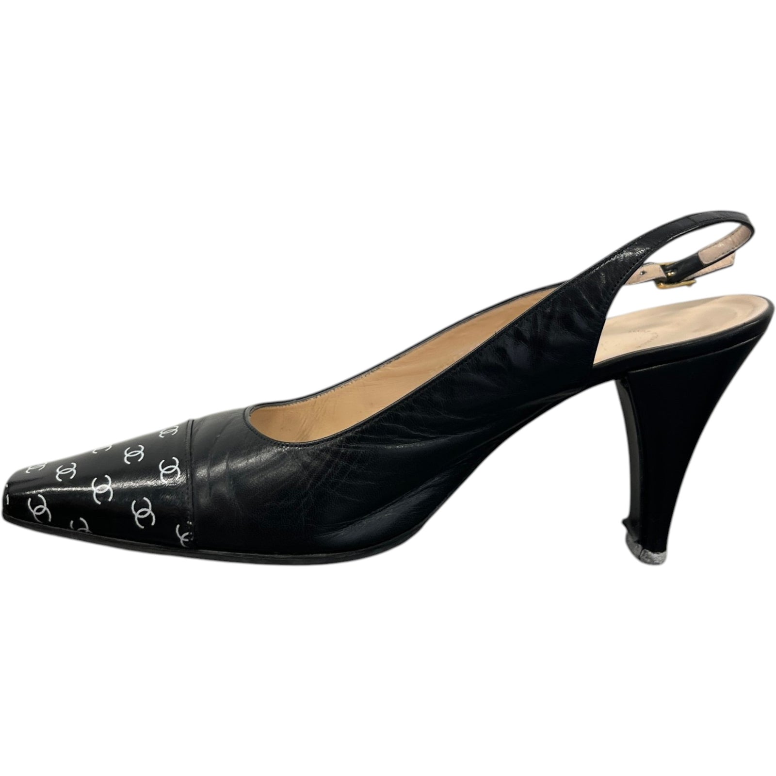Women's Monogram Toe Cap Mules Black Size EU 37.5 / UK 4.5 - Photo 2