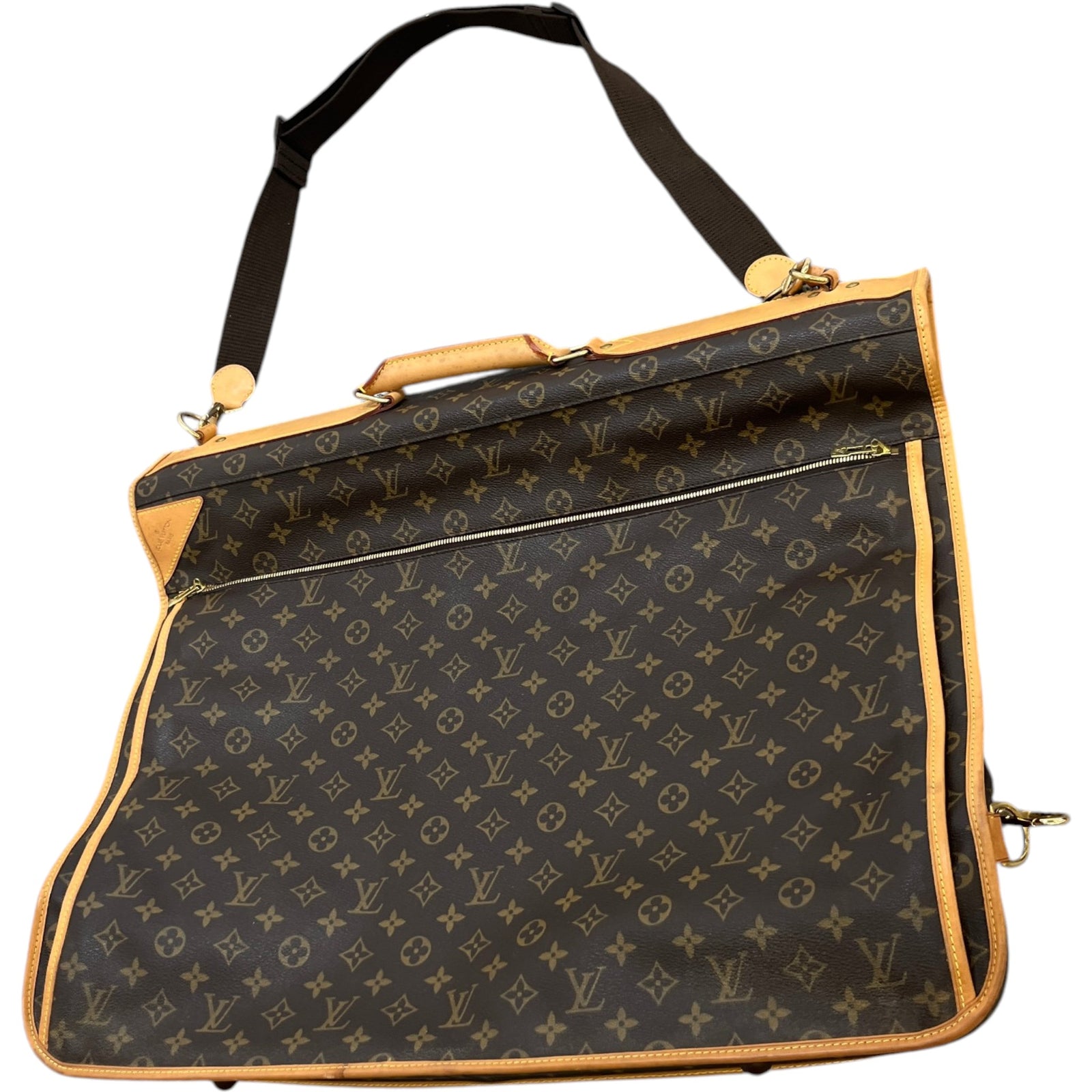 Men's Monogram Garment Carrier Travel Bag Brown - Photo 8