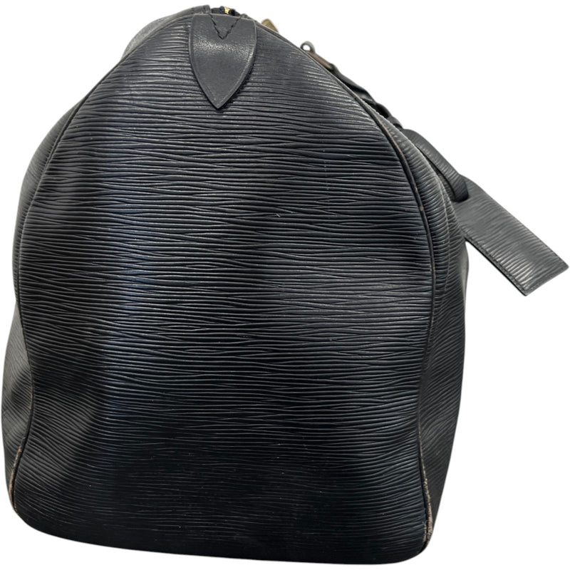 Men's Epi Leather Keepall Bag Black