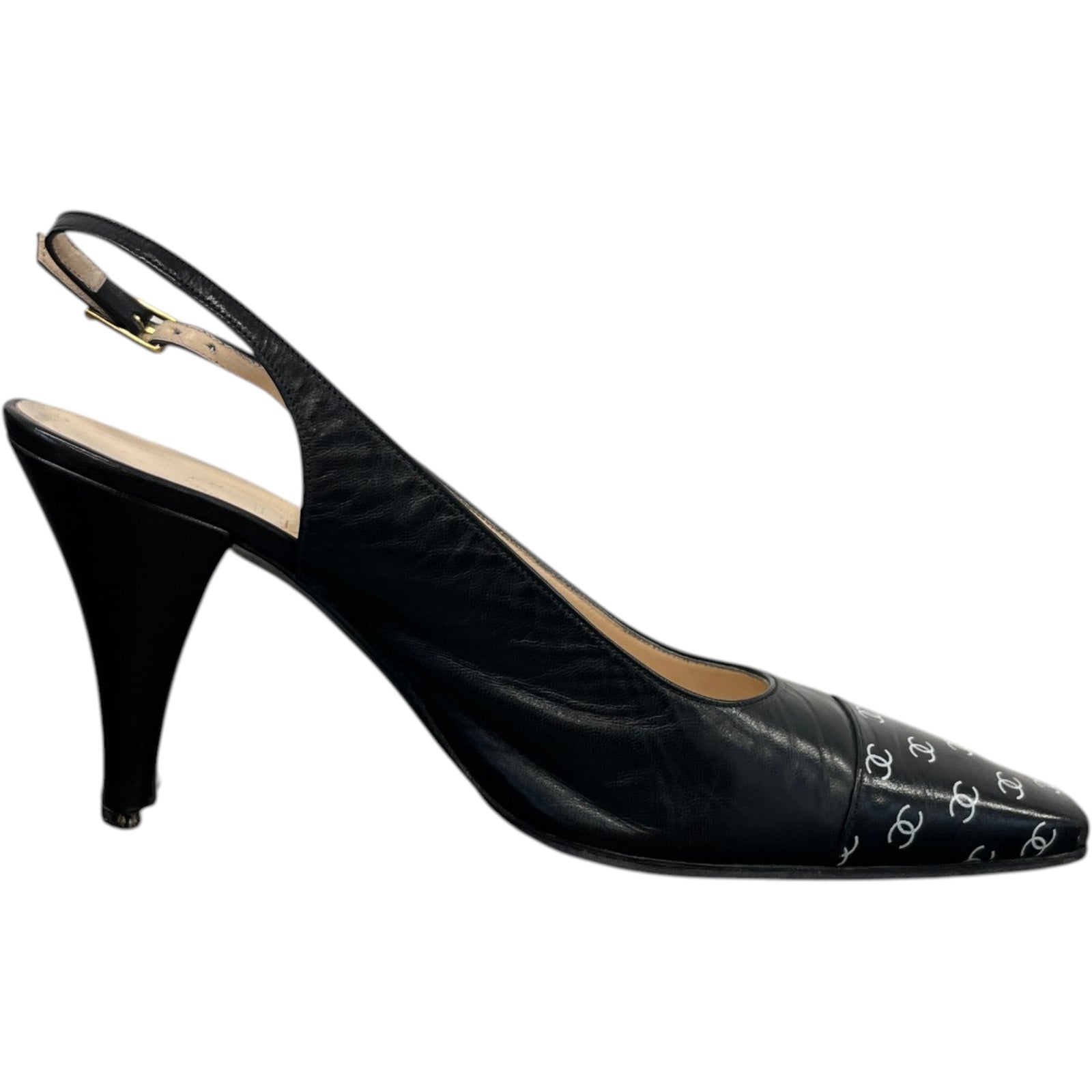 Women's Monogram Toe Cap Mules Black Size EU 37.5 / UK 4.5 - Photo 4