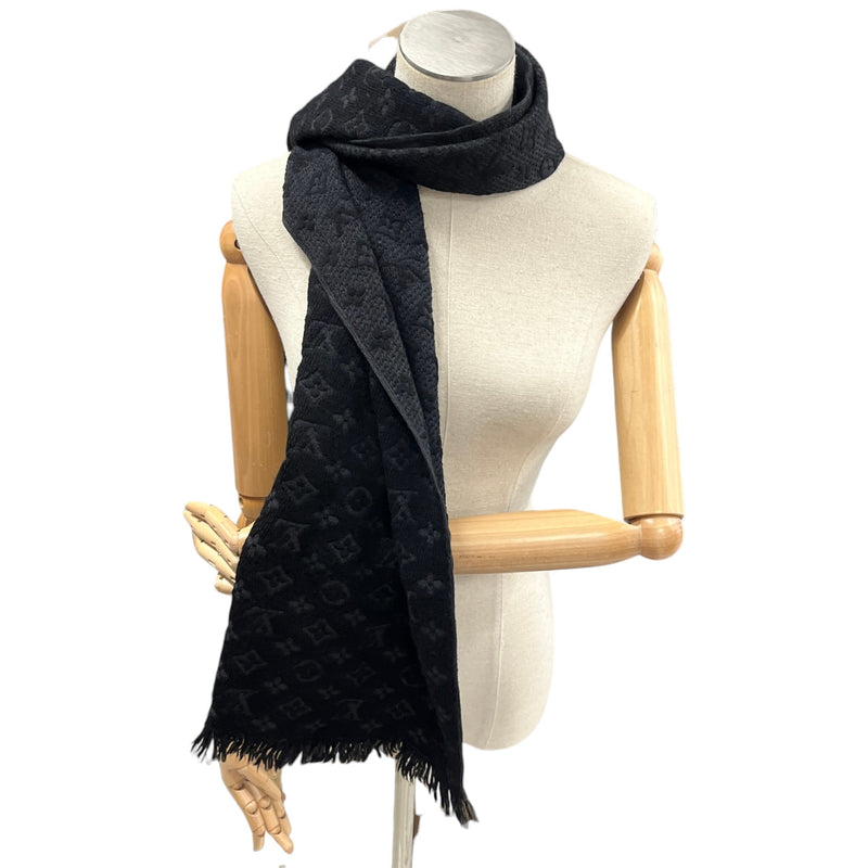 Men's Monogram Classic Scarf Black