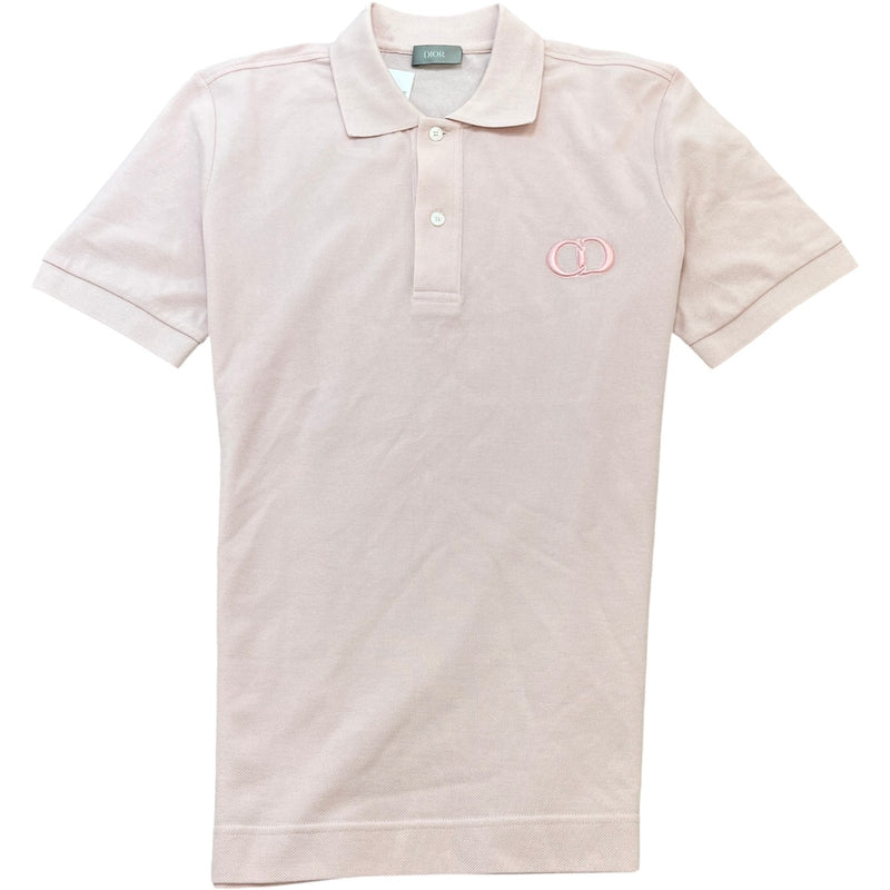 Men's Embroidered Cd Logo Polo Shirt Pink Size XS