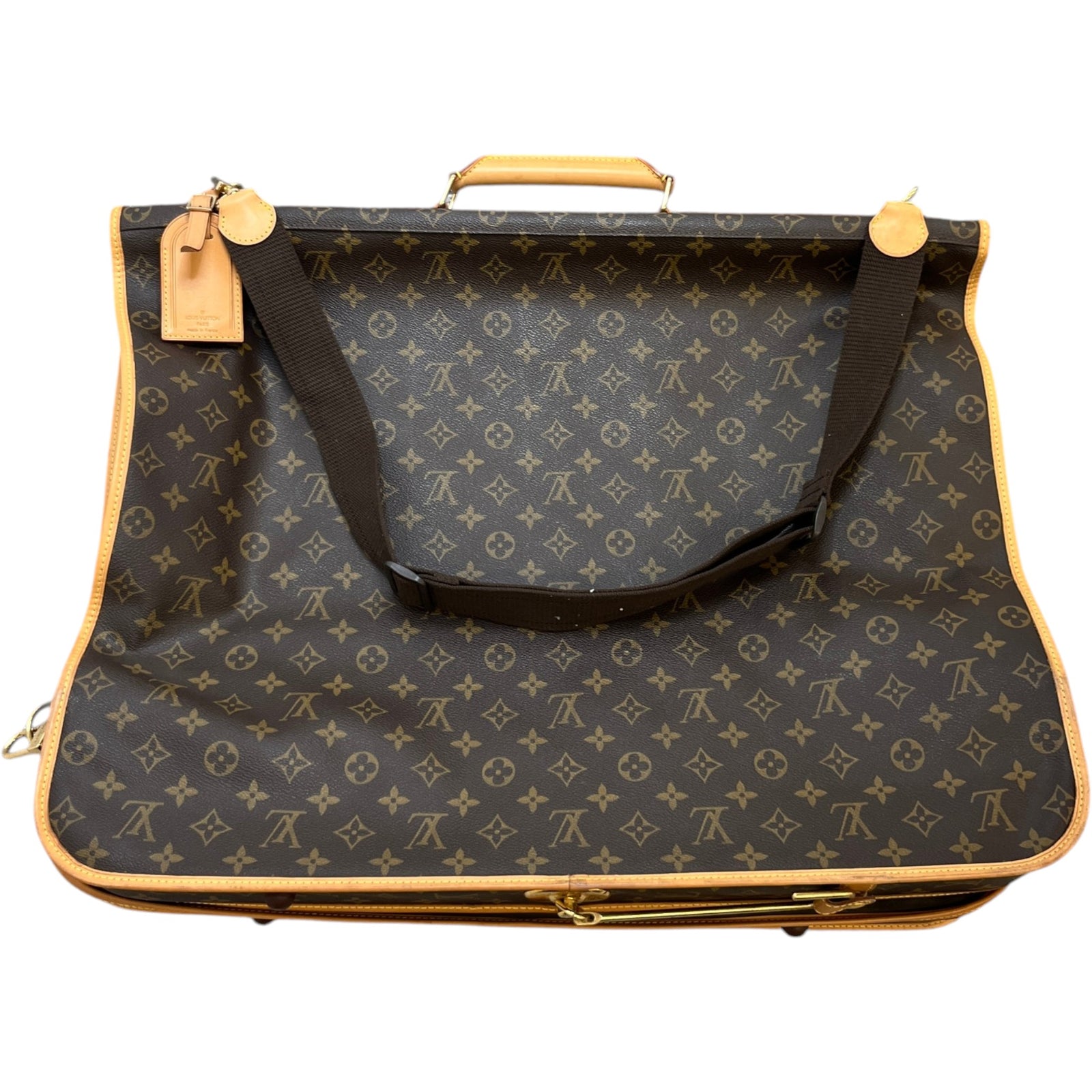 Men's Monogram Garment Carrier Travel Bag Brown - Photo 3