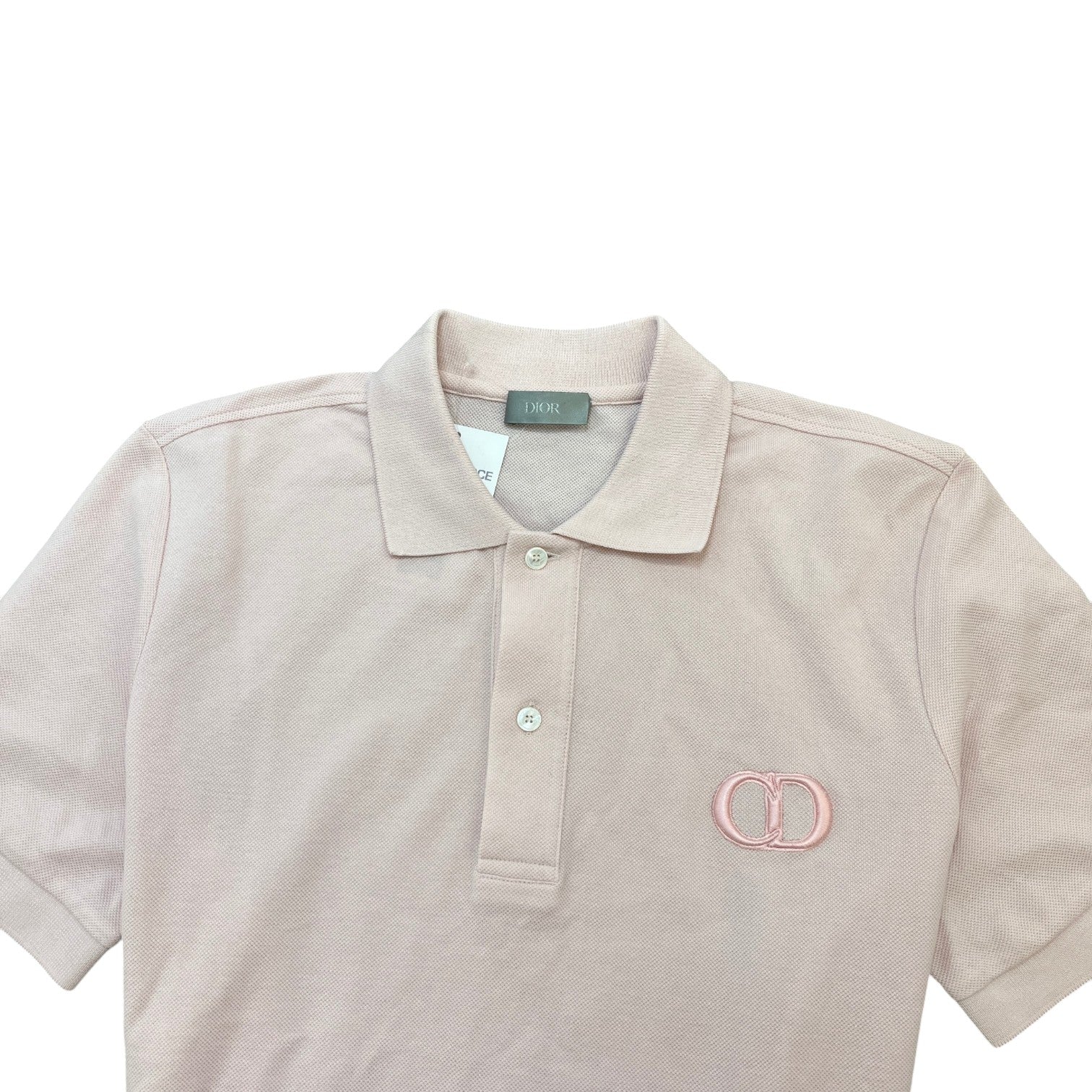 Men's Embroidered Cd Logo Polo Shirt Pink Size XS - Photo 5