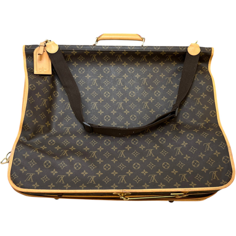 Men's Monogram Garment Carrier Travel Bag Brown
