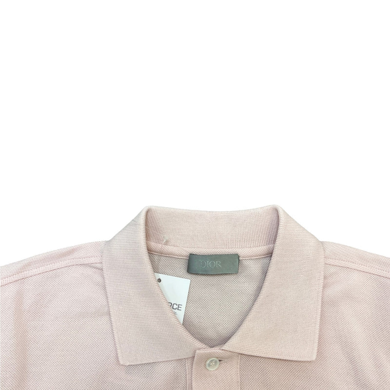 Men's Embroidered Cd Logo Polo Shirt Pink Size XS
