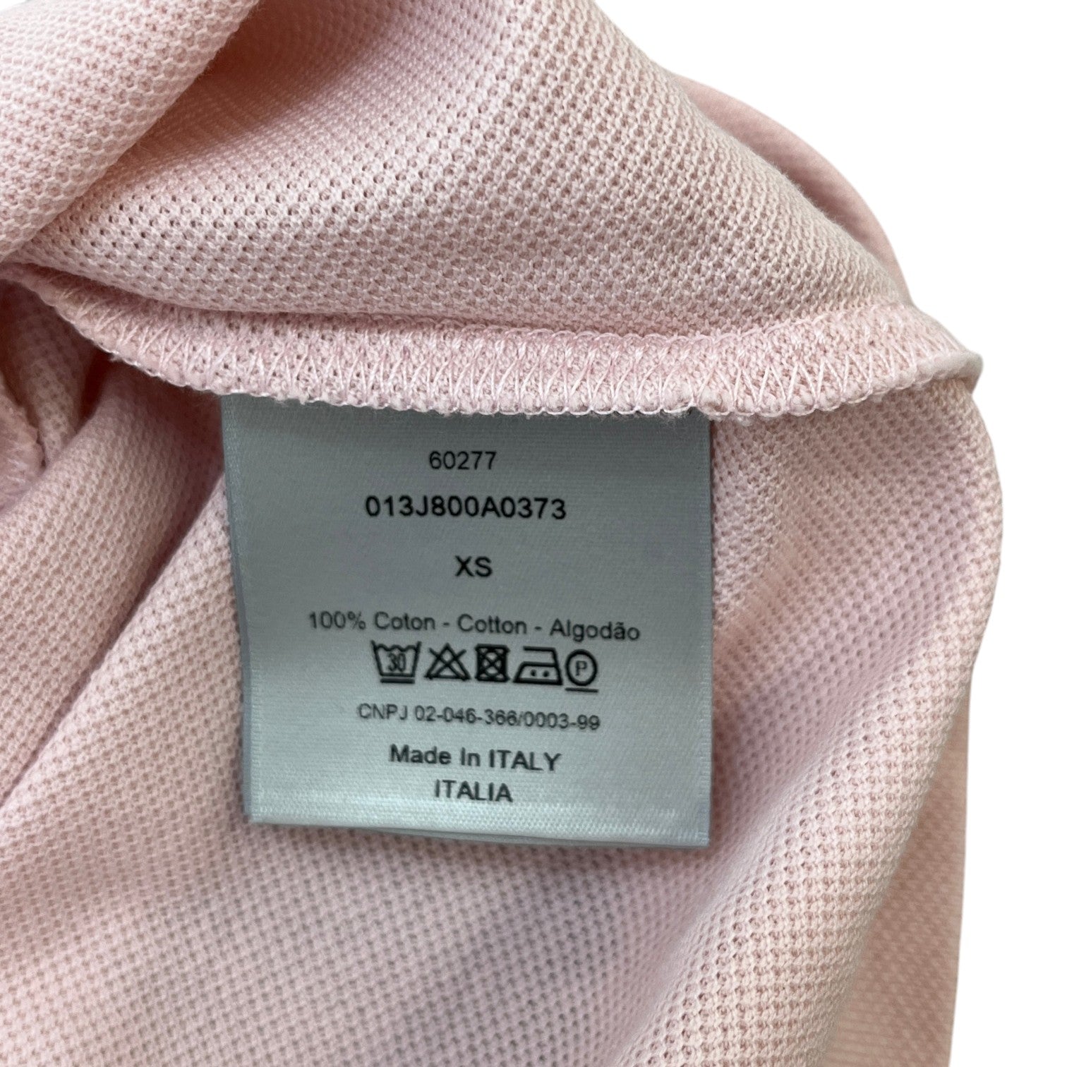 Men's Embroidered Cd Logo Polo Shirt Pink Size XS - Photo 7
