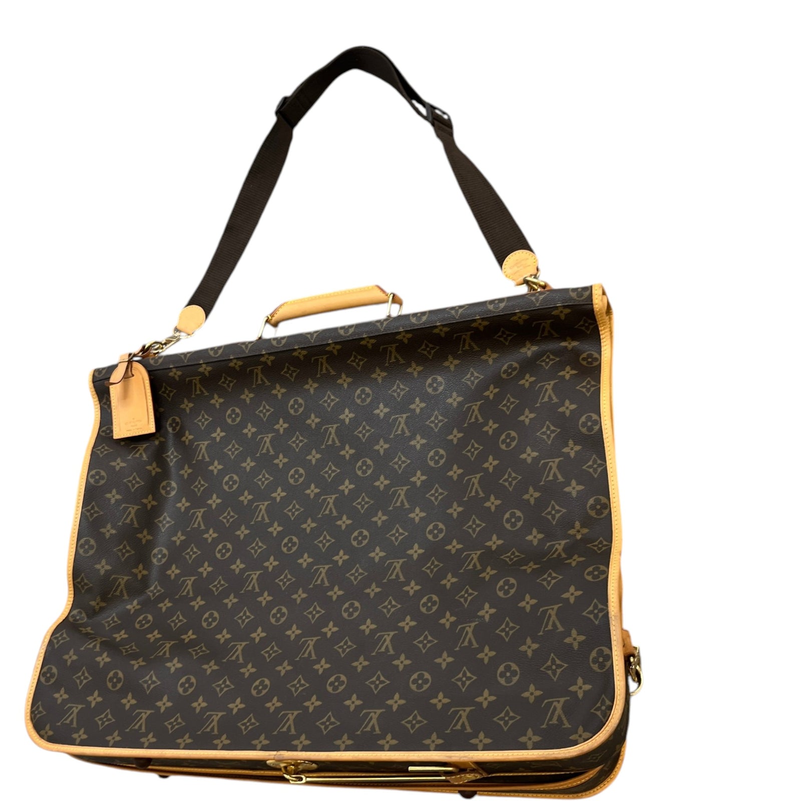 Men's Monogram Garment Carrier Travel Bag Brown - Photo 10