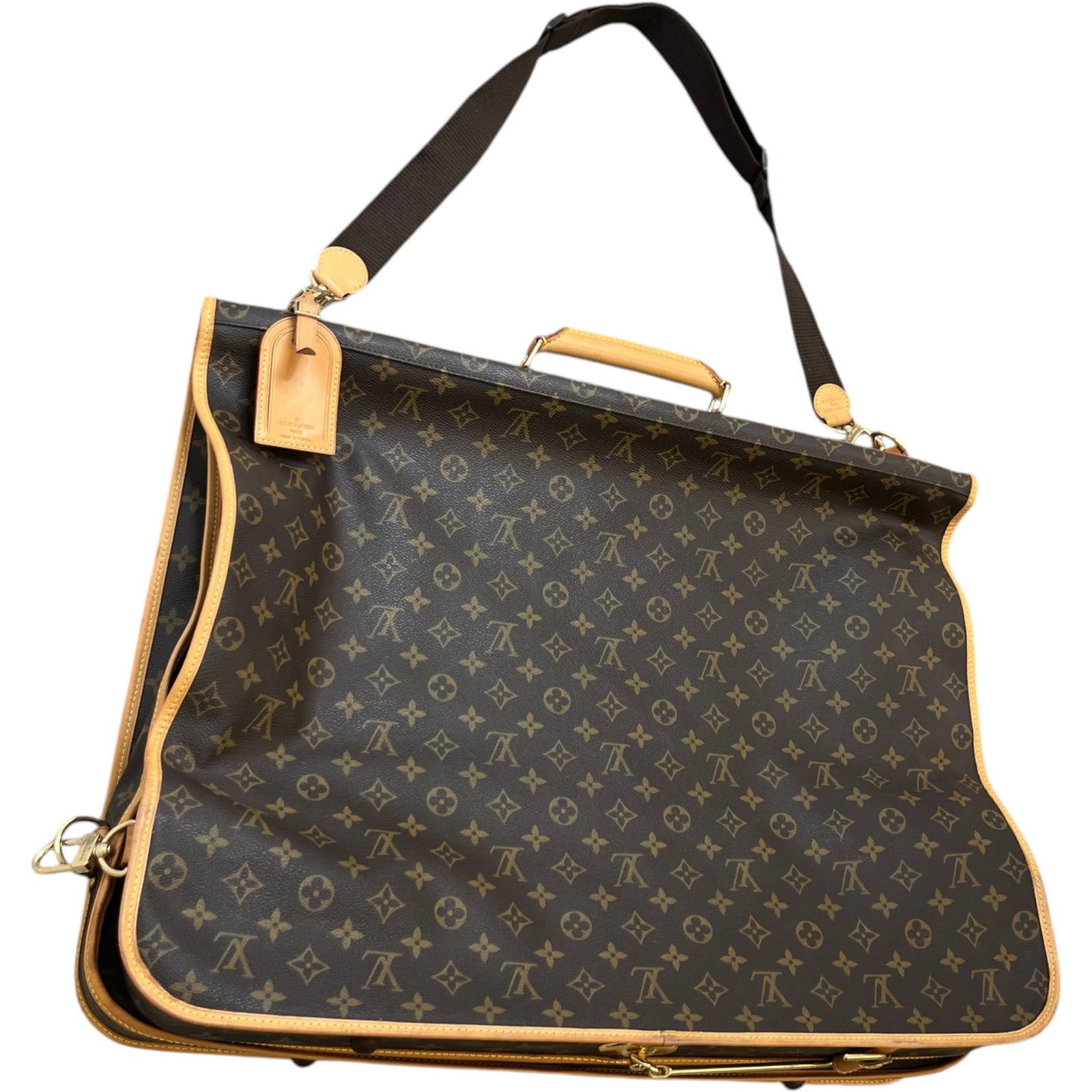 Men's Monogram Garment Carrier Travel Bag Brown - Photo 11