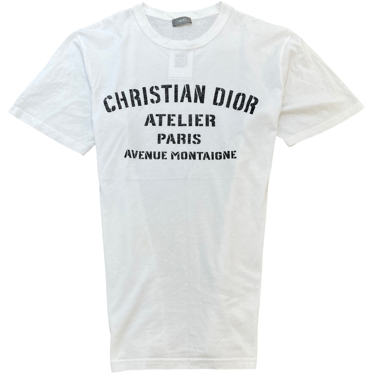 Men's Logo Print T-Shirt White Size L - Photo 1