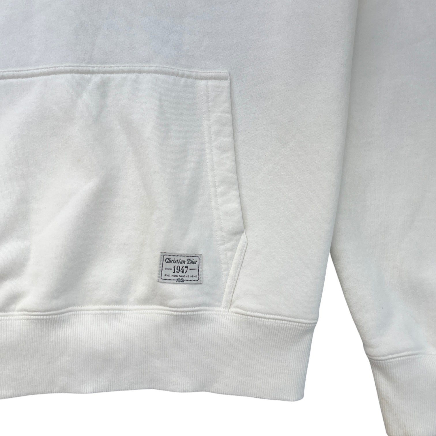Men's 1947 Ave Montaigne Hoodie White Size XL - Photo 7