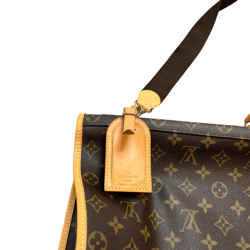 Men's Monogram Garment Carrier Travel Bag Brown