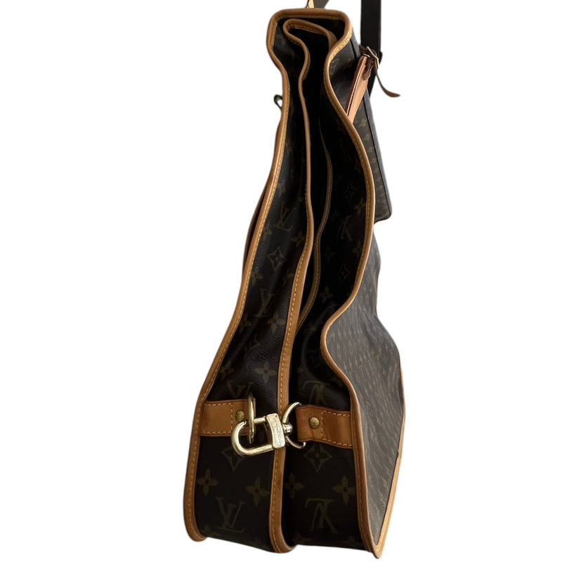 Men's Monogram Garment Carrier Travel Bag Brown
