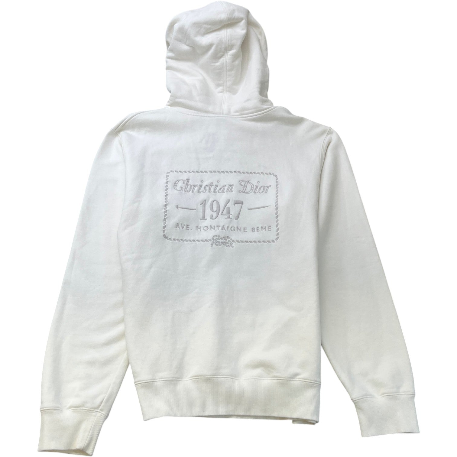 Men's 1947 Ave Montaigne Hoodie White Size XL - Photo 2