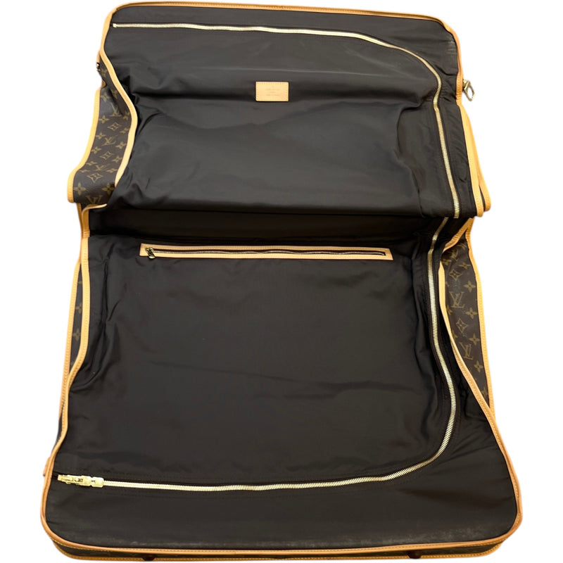 Men's Monogram Garment Carrier Travel Bag Brown