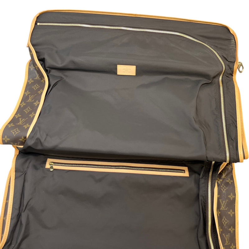 Men's Monogram Garment Carrier Travel Bag Brown