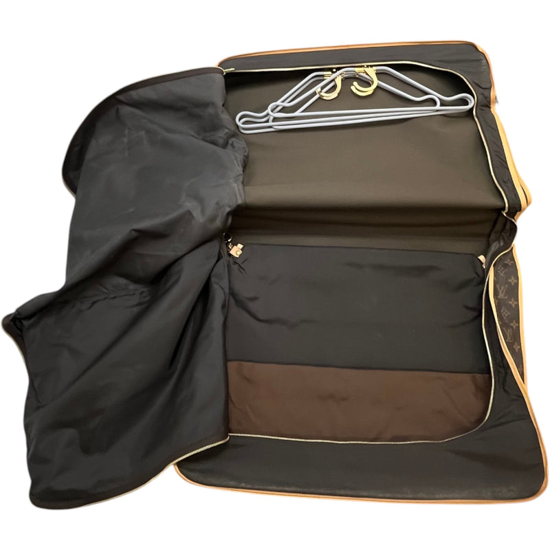 Men's Monogram Garment Carrier Travel Bag Brown