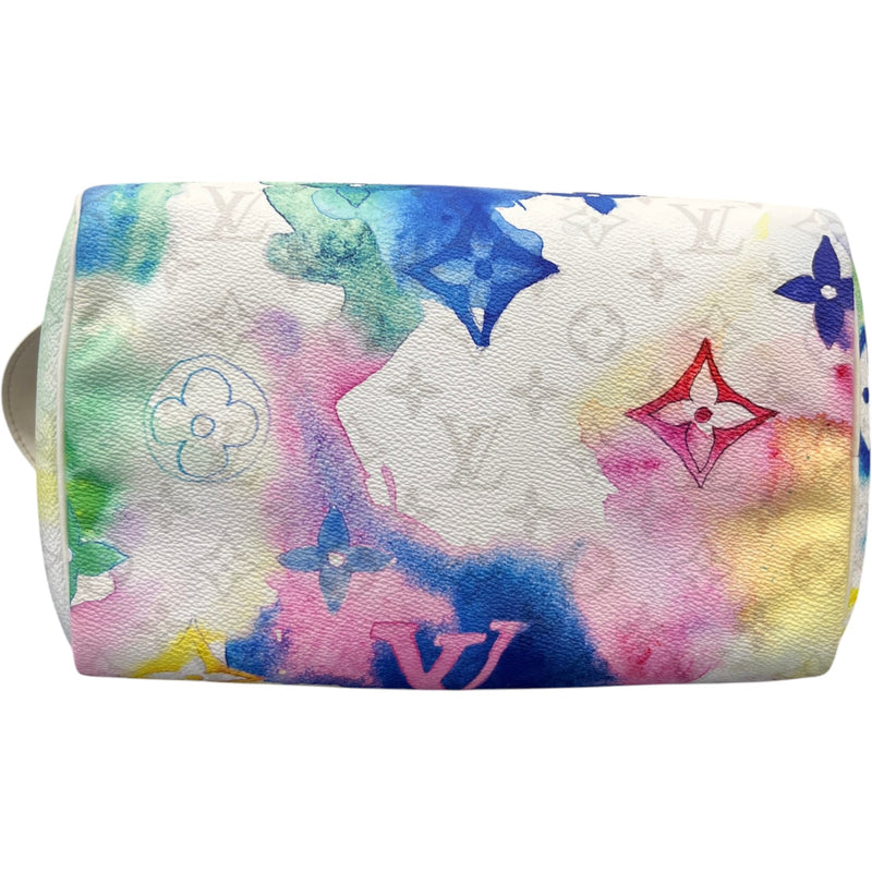 Men's Monogram Watercolour Dopp Kit Toiletry Bag White