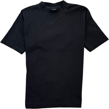 Men's Plain Cotton Shrunk Collection T-Shirt Black Size M