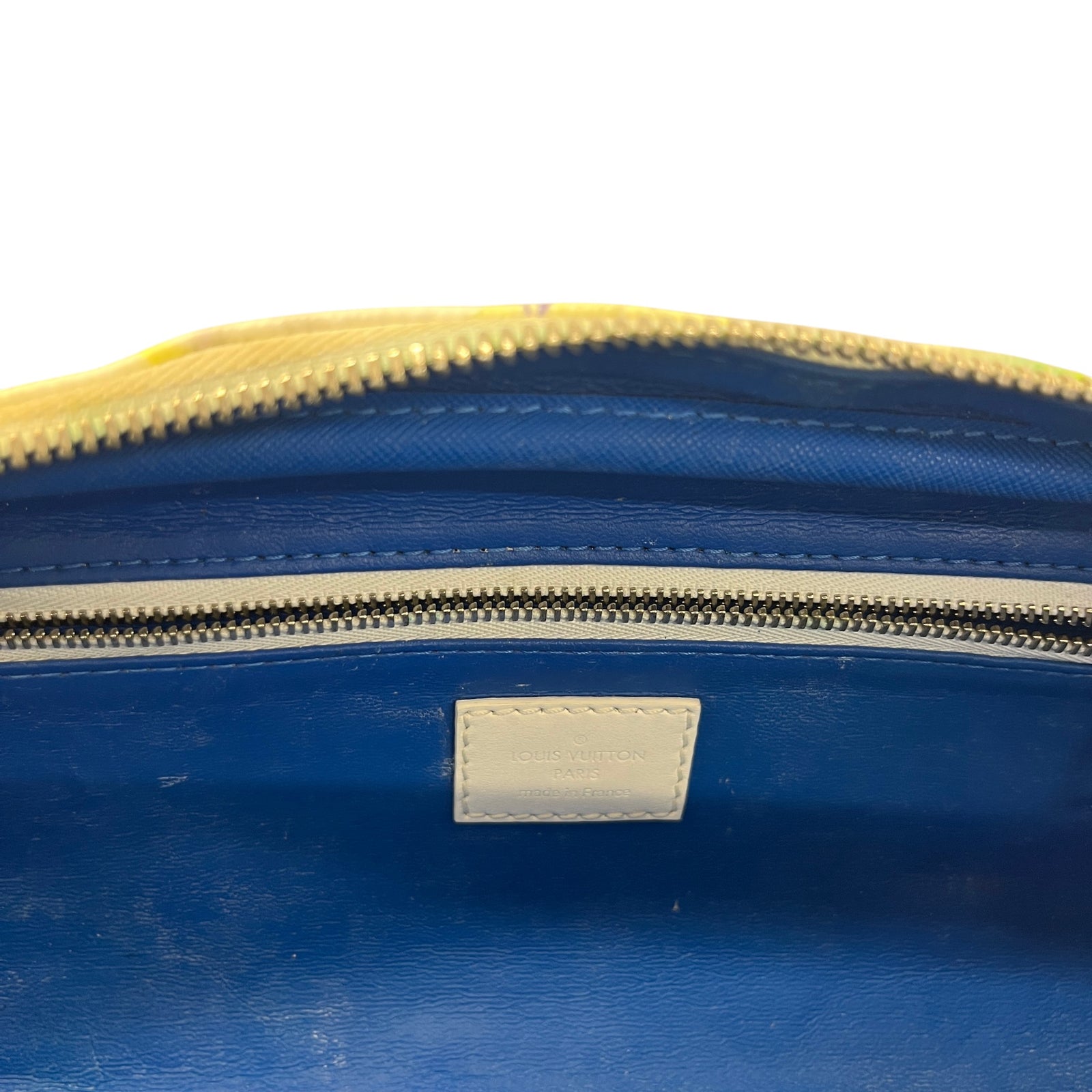 Men's Monogram Watercolour Dopp Kit Toiletry Bag White - Photo 11