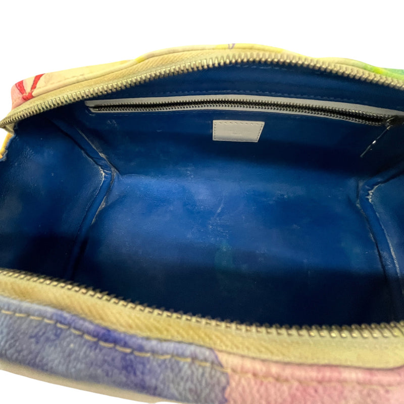 Men's Monogram Watercolour Dopp Kit Toiletry Bag White