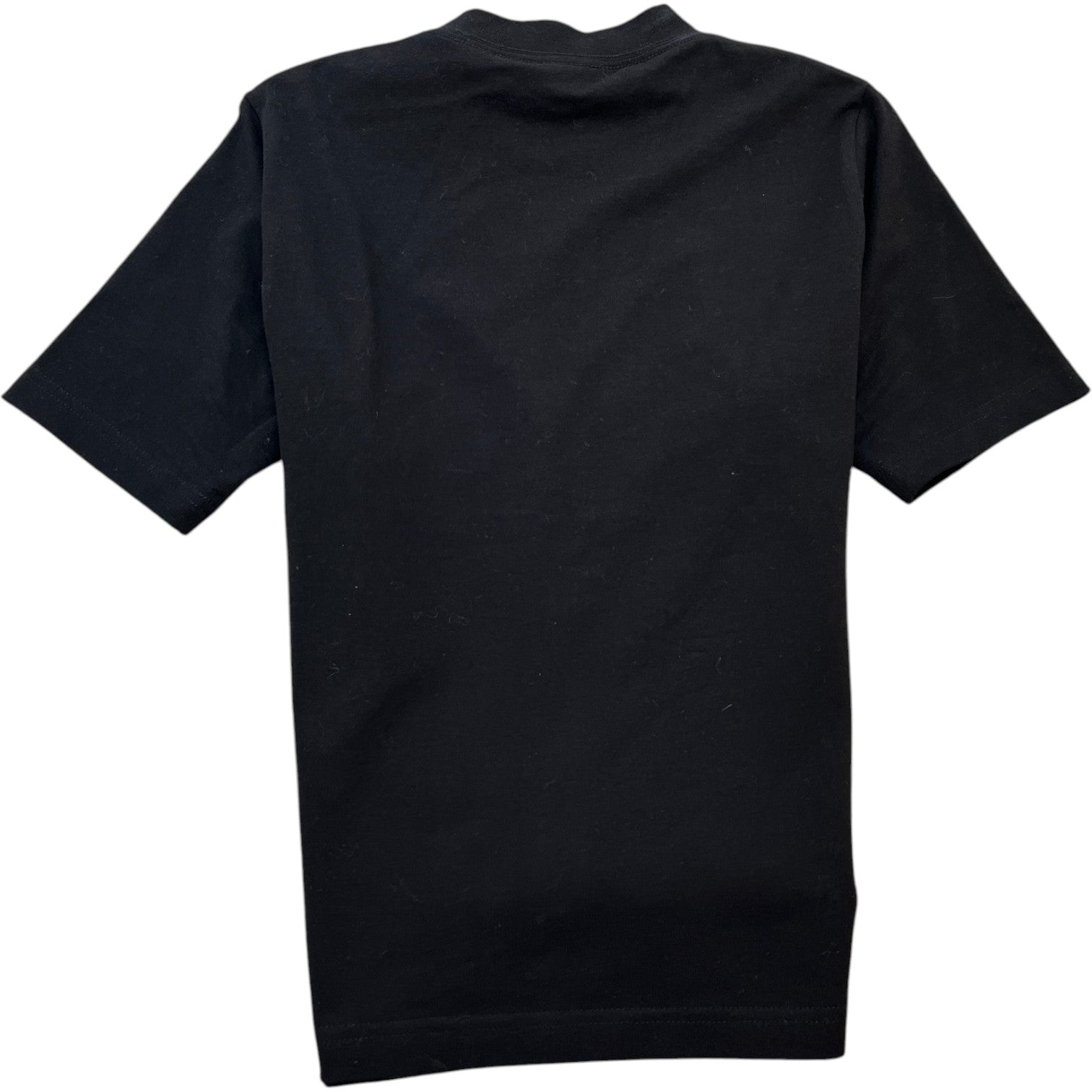 Men's Plain Cotton Shrunk Collection T-Shirt Black Size M - Photo 2