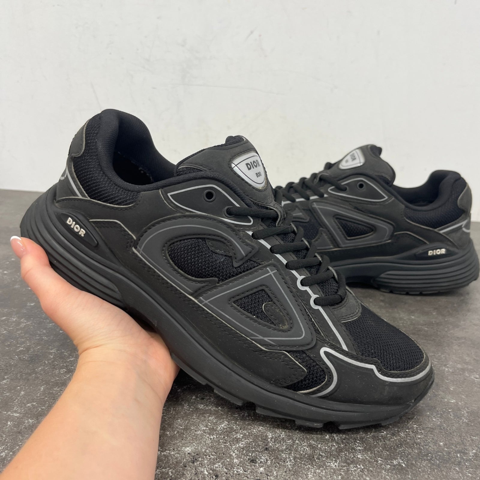 Men's B30 Low Trainers Black Size EU 42 / UK 8 - Photo 12