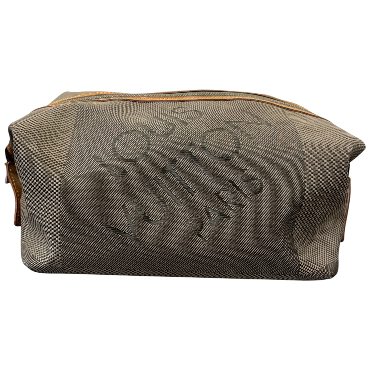 Men's Damier Geant Albatros Toiletry Bag Khaki - Photo 1