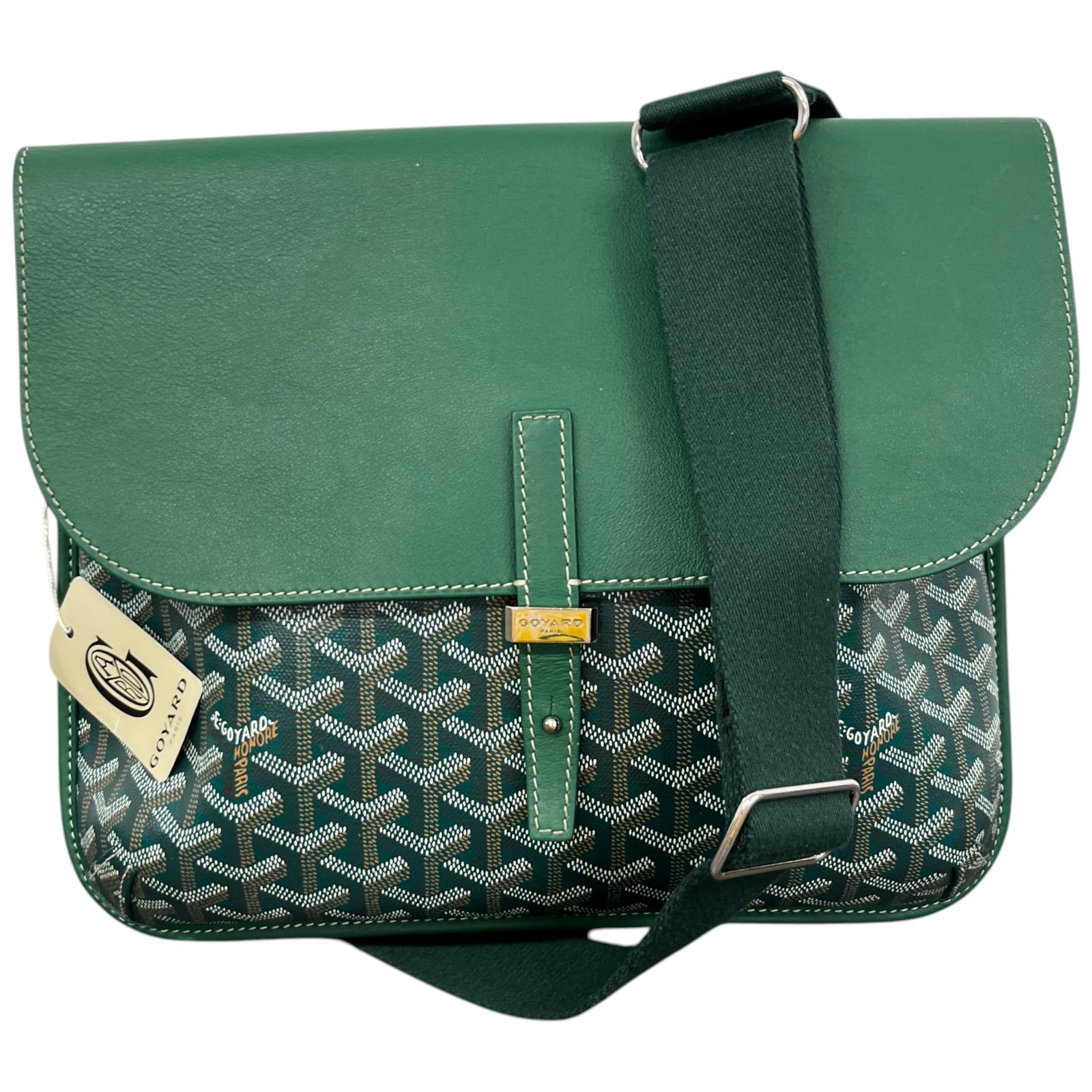 Men's Coursier Messenger Bag Green - Photo 1