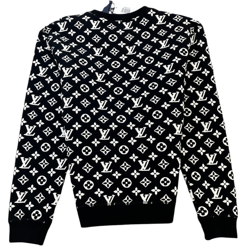 Men's Monogram Jacquard Sweatshirt Black Size M