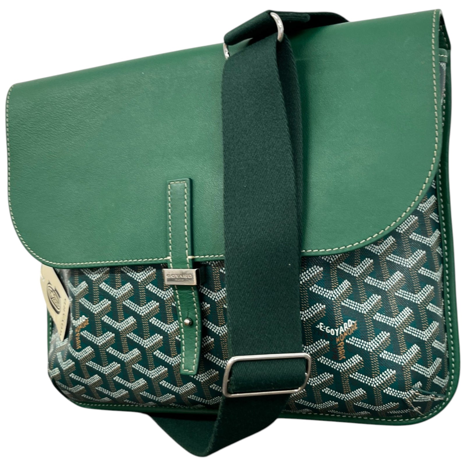 Men's Coursier Messenger Bag Green - Photo 5