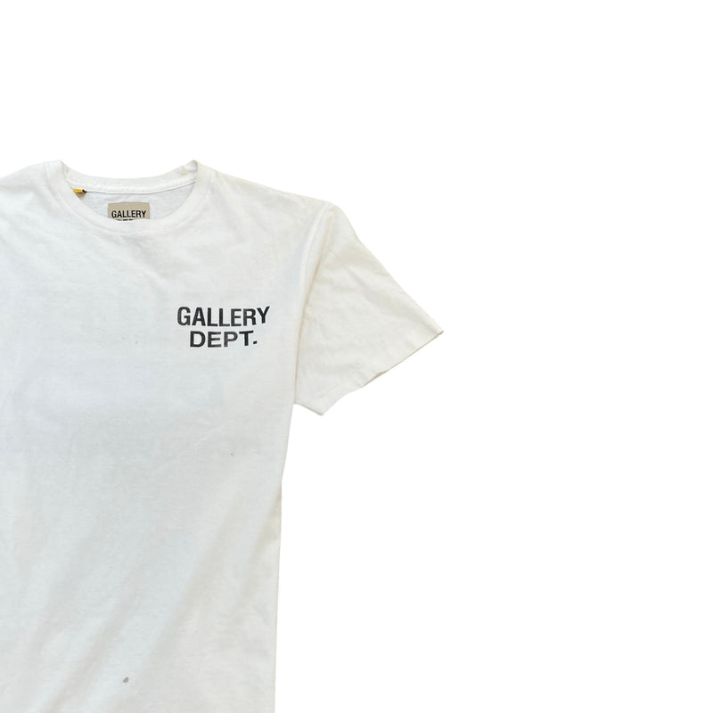 Men's Logo Print T-Shirt White Size M